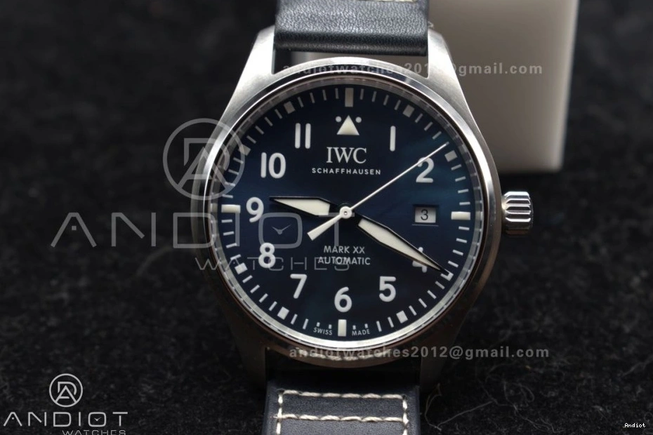 Edition Mark Blue on XX Blue IW328203 Best Strap Leather 1:1 ZF Dial Dark A32111 Pilot 1111